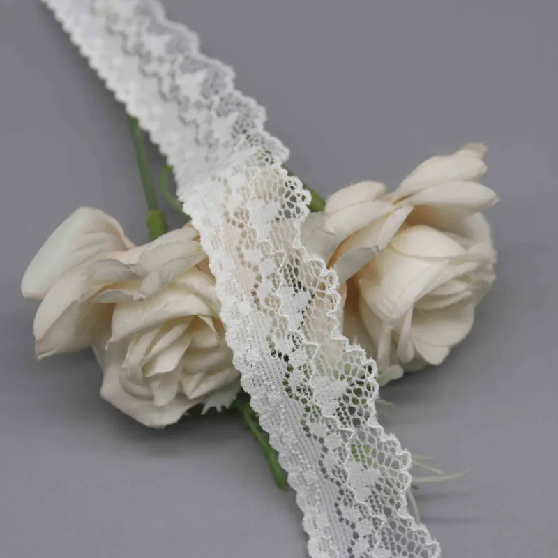 2.5cm Narrow Stretch Lace for Lingerie Straps and Decorative Accents, product detail view 2