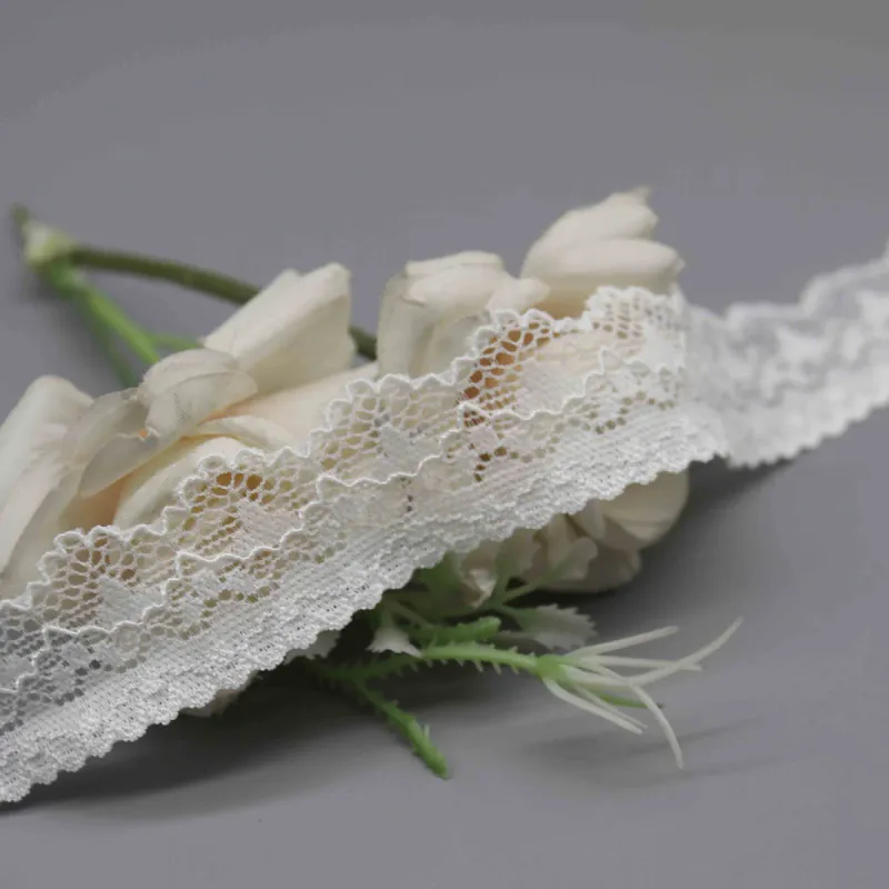 2.5cm Narrow Stretch Lace for Lingerie Straps and Decorative Accents, product detail view 3