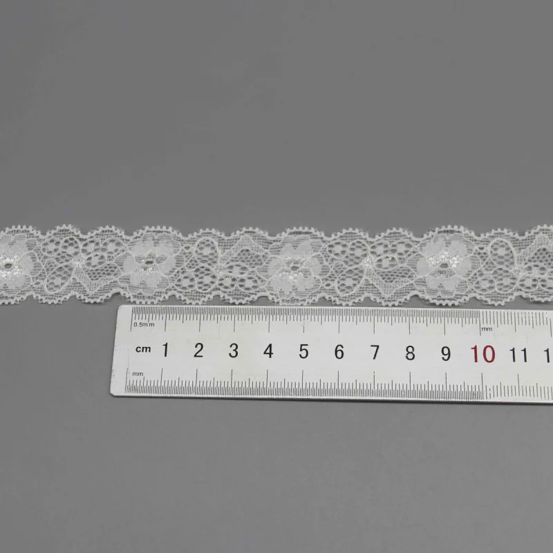 2.5cm Floral Stretch Lace Trim for Lingerie Bands and Accents, product detail view 6
