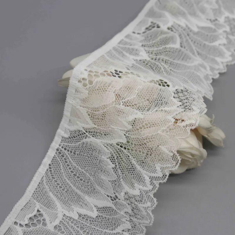 Wide Elastic Lace Trim for Contemporary Lingerie and Sportswear, product detail view 2