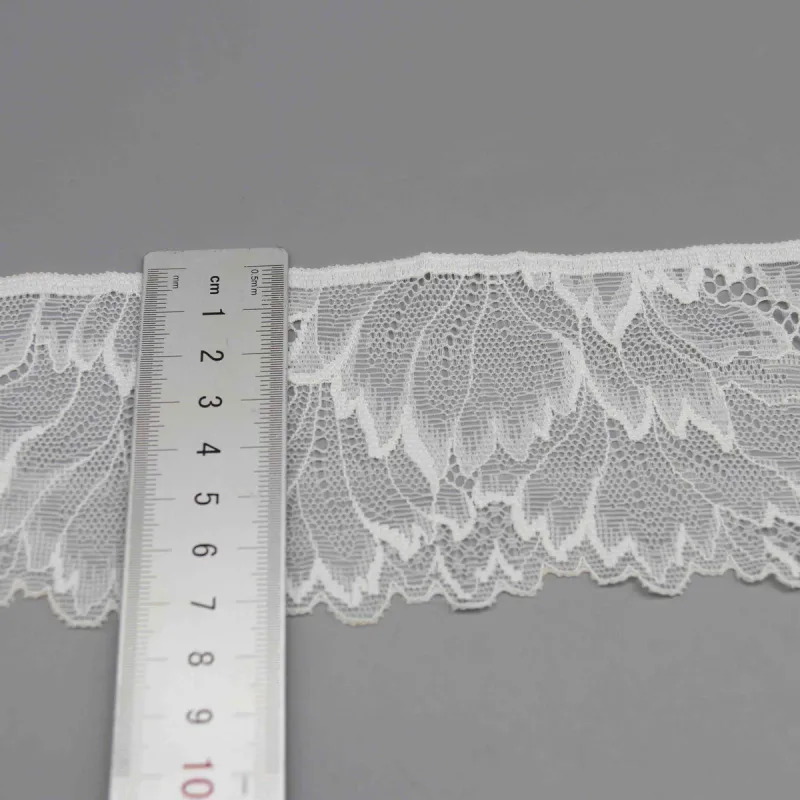Wide Elastic Lace Trim for Contemporary Lingerie and Sportswear, product detail view 5