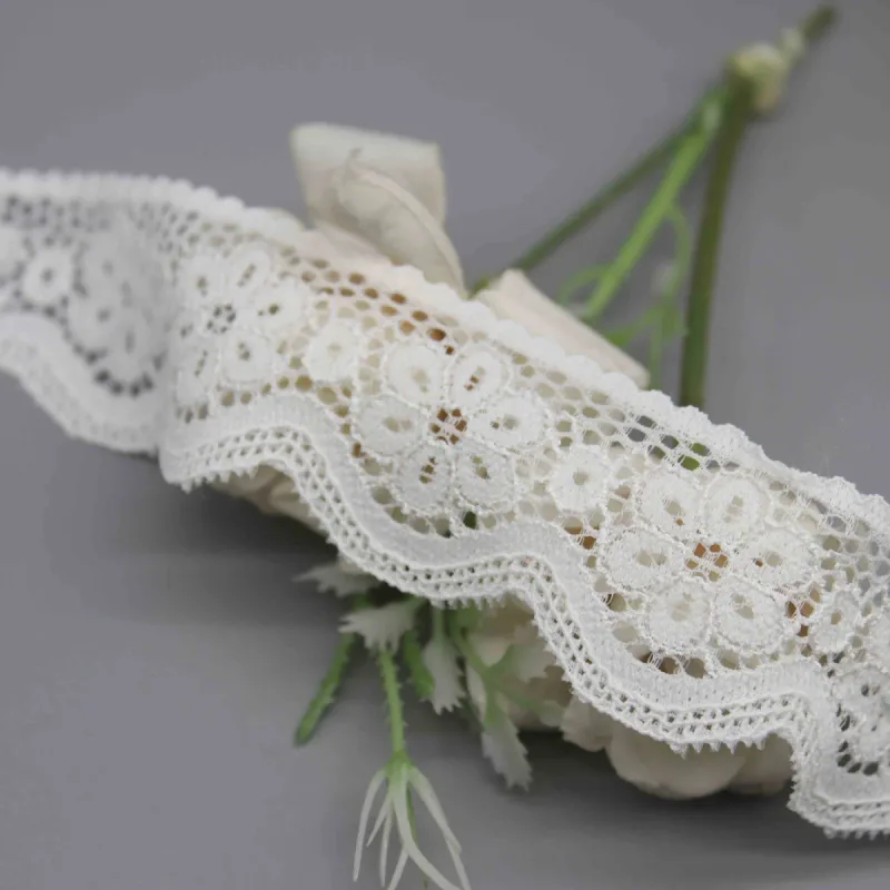 Delicate Galloon Lace Trim for Lingerie Straps and Apparel Edging, product detail view 3