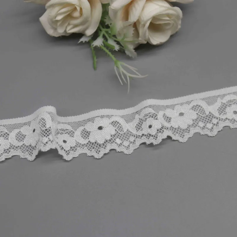 Delicate Galloon Lace Trim for Lingerie Edging and Apparel Accents, product detail view 3