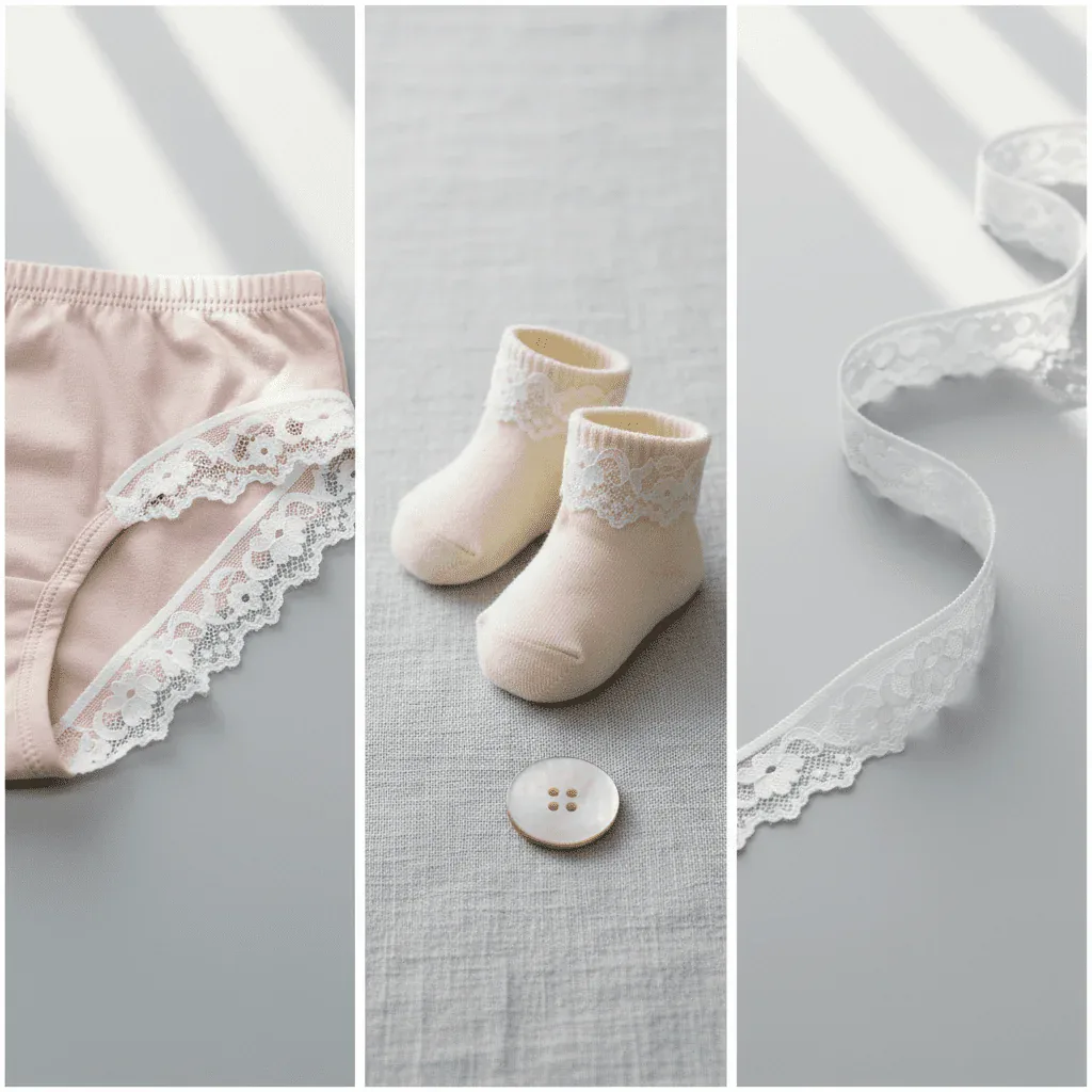 Delicate Galloon Lace Trim for Lingerie Edging and Apparel Accents — detail view 4 Delicate Galloon Lace Trim for Lingerie Edging and Apparel Accents — detail view 4