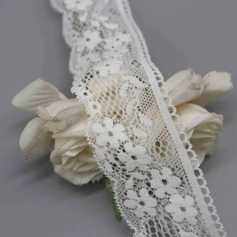 Charming Galloon Lace Trim for Lingerie Straps and Apparel Details, product detail view 3