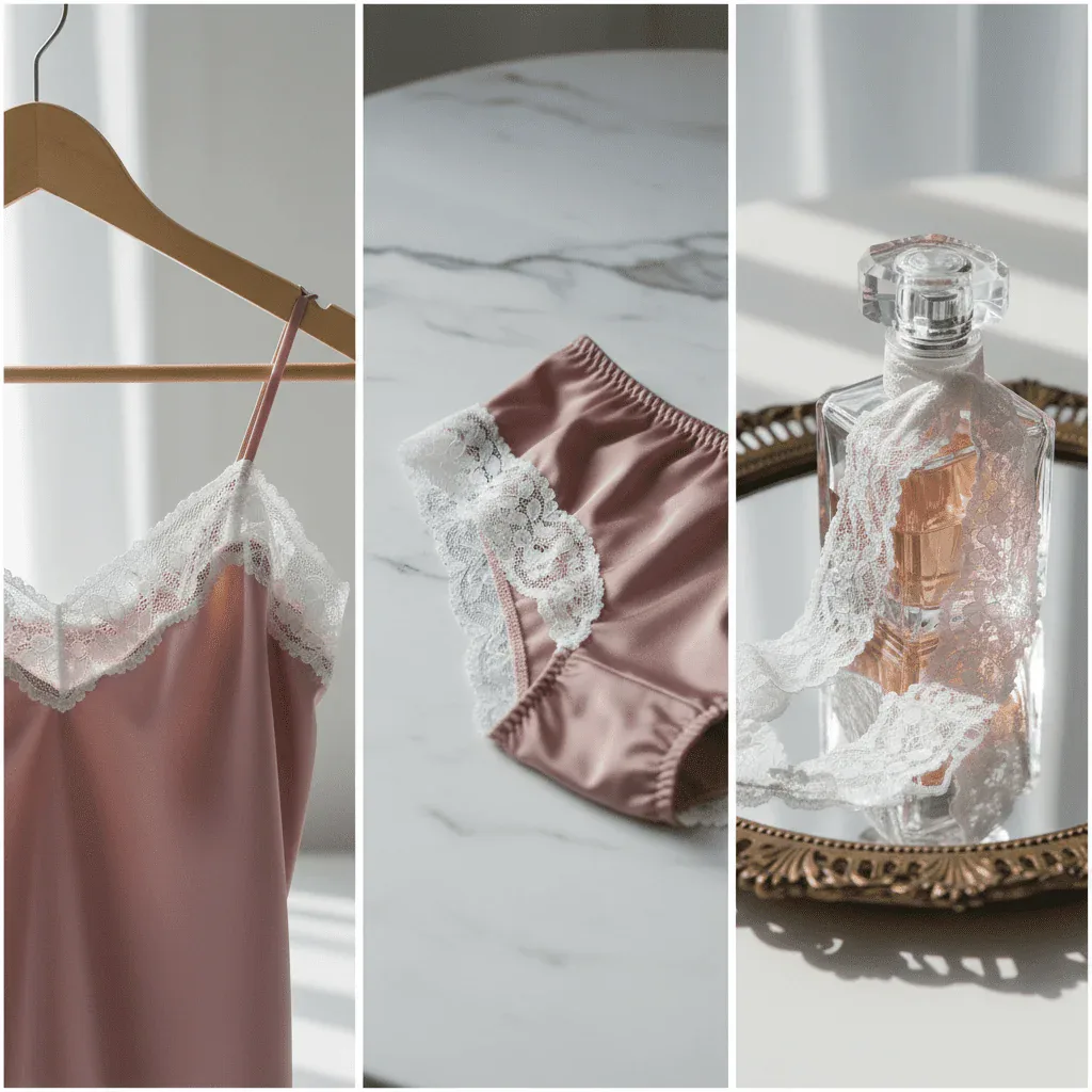 Klassische florale elastische Spitzenborte für zarte Dessousträger und Akzente — Detailansicht 4 Klassische florale elastische Spitzenborte für zarte Dessousträger und Akzente — Detailansicht 4