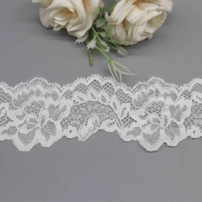 Wide Elastic Lace for Lingerie Bands and Apparel Cuffs, product detail view 3