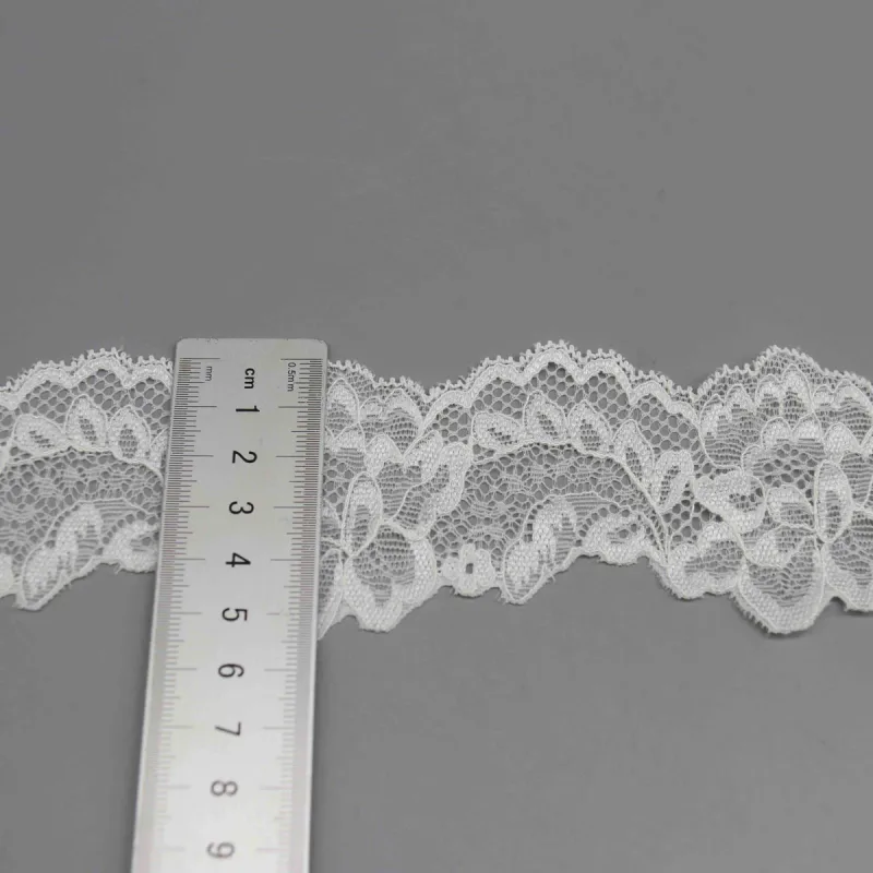 Wide Elastic Lace for Lingerie Bands and Apparel Cuffs, product detail view 5