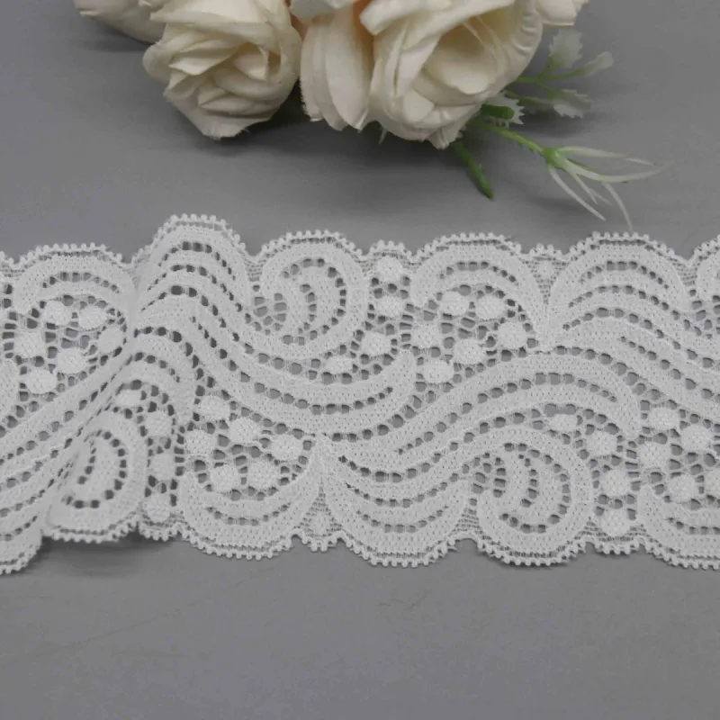 Graphic Swirl Wide Stretch Lace for Statement Lingerie Bands and Apparel, product detail view 2