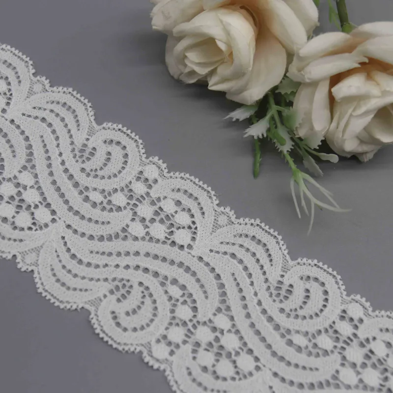 Graphic Swirl Wide Stretch Lace for Statement Lingerie Bands and Apparel, product detail view 4