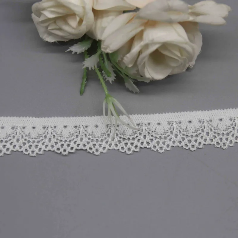 Dainty Narrow Elastic Lace for Lingerie Straps and Edge Finishing, product detail view 2