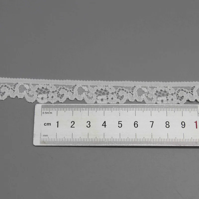 Delicate Narrow Elastic Lace for Fine Lingerie Trims and Apparel Edging, product detail view 6