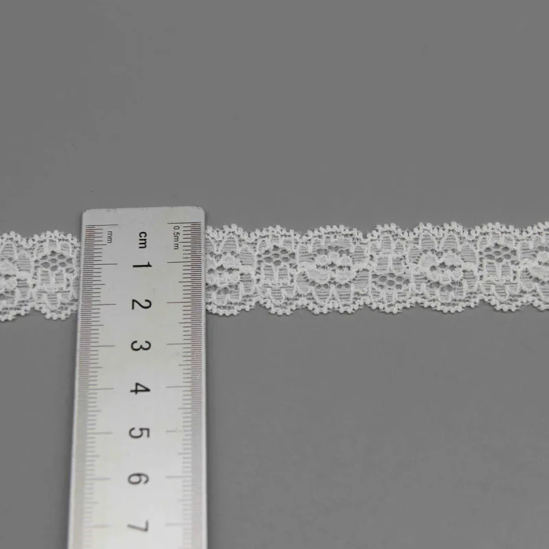 Symmetrische beidseitig gebogte elastische Spitze für Dessousträger und Bastelarbeiten, Produktdetailansicht 5