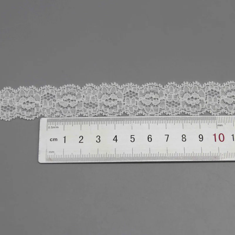 Symmetrische beidseitig gebogte elastische Spitze für Dessousträger und Bastelarbeiten, Produktdetailansicht 6