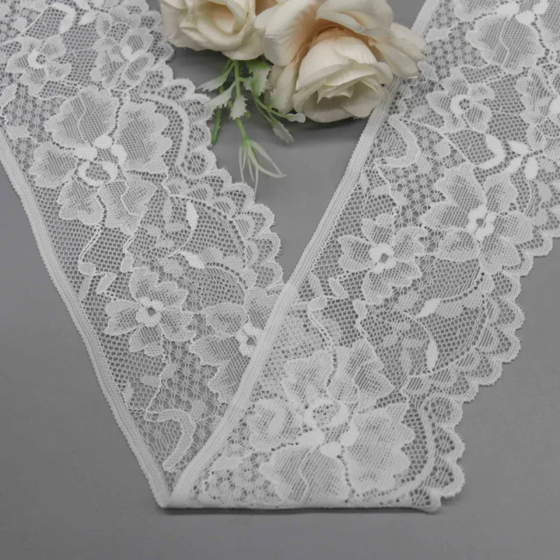 7.5cm Wide Stretch Lace for Lingerie Bralette Bands and Waistbands, product detail view 2