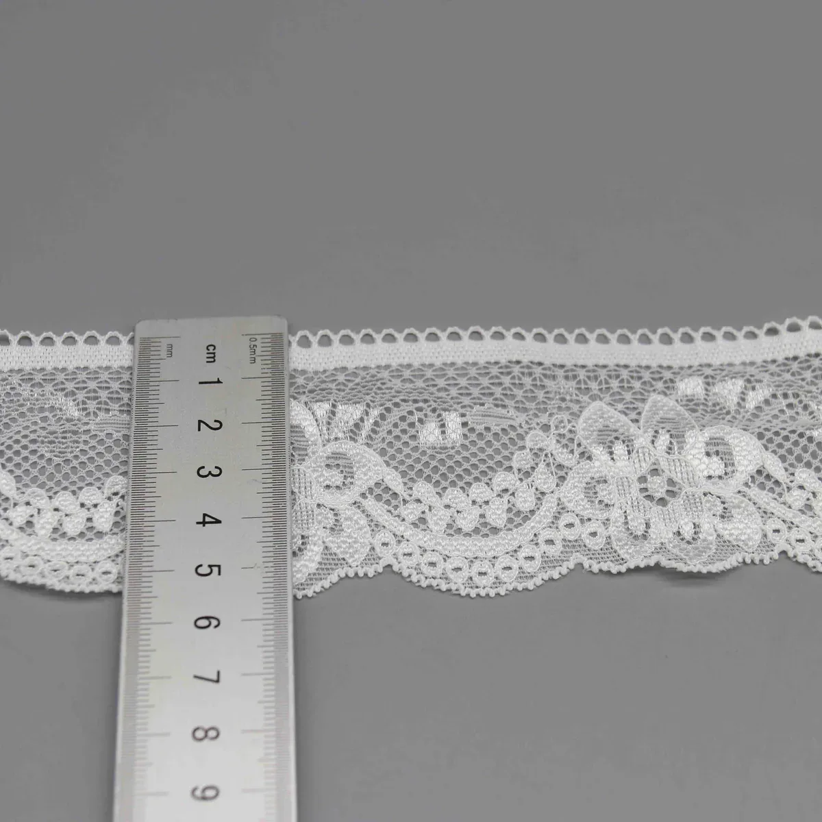 Galon de dentelle extensible à fleurs pour ceintures de lingerie et bordures de vêtements — vue de détail 2