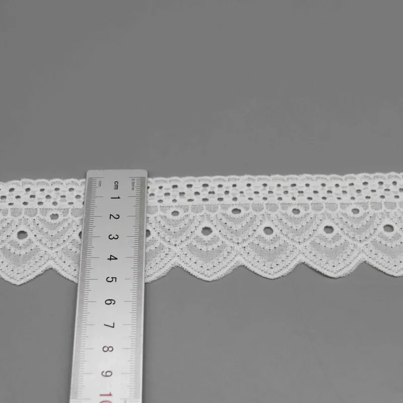 Vintage Style Cotton Lace Trim for Apparel and Bohemian Home Decor, product detail view 3