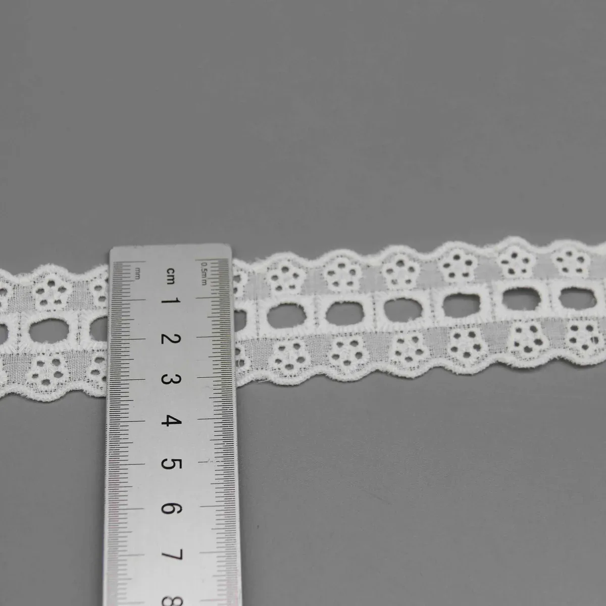 Vintage Style Eyelet Lace Trim for Heirloom Apparel and Crafts — detail view 2 Vintage Style Eyelet Lace Trim for Heirloom Apparel and Crafts — detail view 2