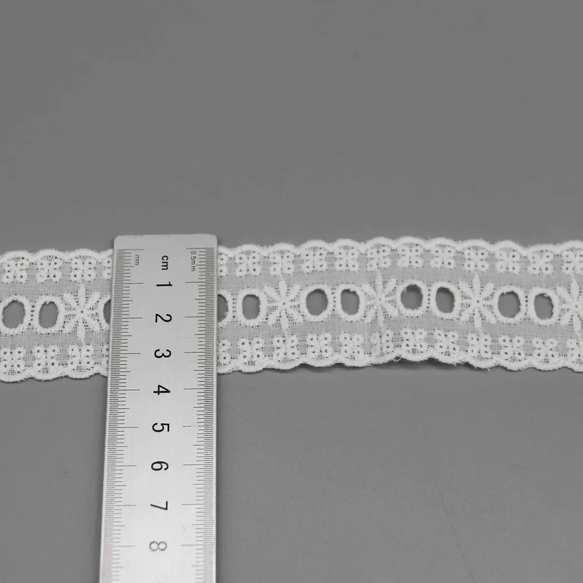 Vintage Style Eyelet Lace Trim for Heirloom Apparel and Crafts — detail view 3 Vintage Style Eyelet Lace Trim for Heirloom Apparel and Crafts — detail view 3
