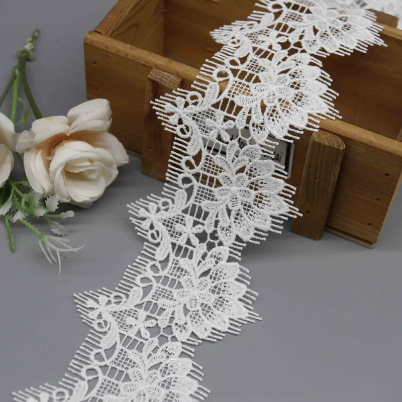 Elegant Decorative Lace Trim for Clothing and Home Textiles, product detail view 4