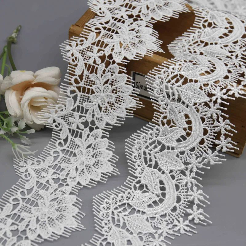Elegant Decorative Lace Trim for Clothing and Home Textiles, product detail view 5