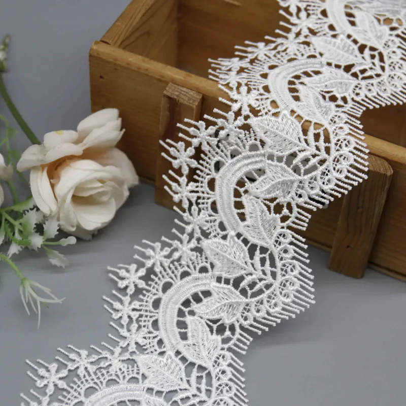 Elegant Decorative Lace Trim for Clothing and Home Textiles, product detail view 6
