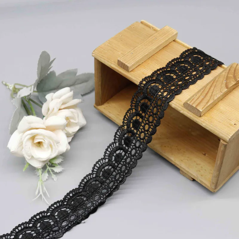 Elegant Scalloped Lace Trim for Garment Edging and Decoration, product detail view 5