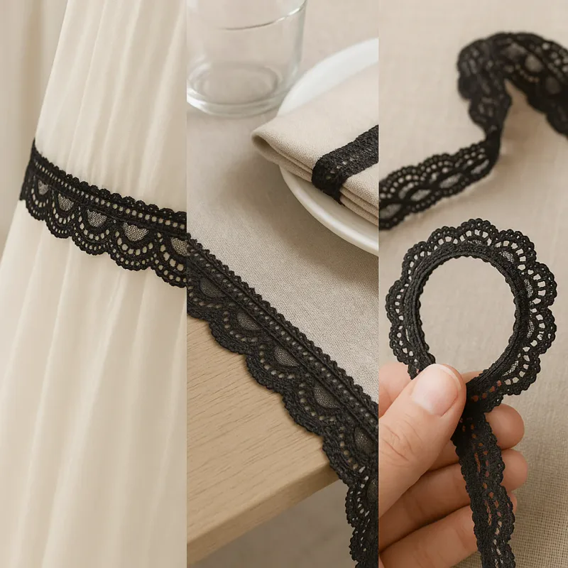 Elegant Scalloped Lace Trim for Garment Edging and Decoration, product detail view 6