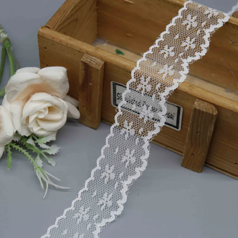 Factory Direct Nylon Lace Trim for Lingerie and Apparel Edging, product detail view 5