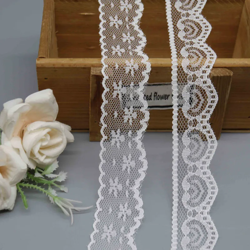 Factory Direct Nylon Lace Trim for Lingerie and Apparel Edging, product detail view 6