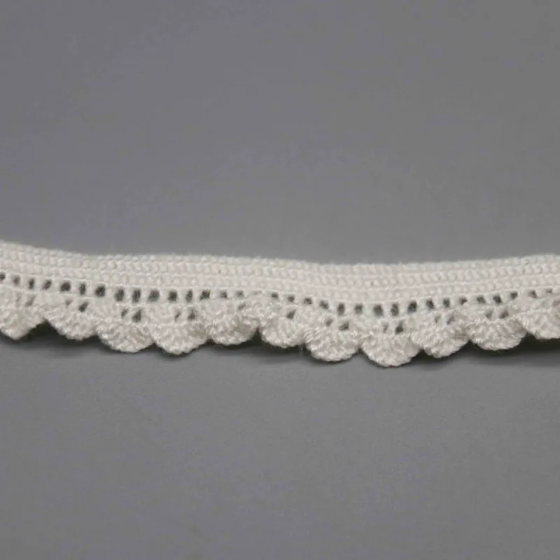 Tira de encaje elástico de poliamida y elastano con miniconchas, de 1.2cm, para ropa interior, vista de detalle 2 del producto