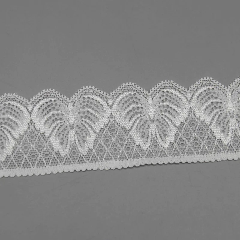 4.6cm Scalloped Stretch Lace Trim for Lingerie and Apparel Edging, product detail view 6