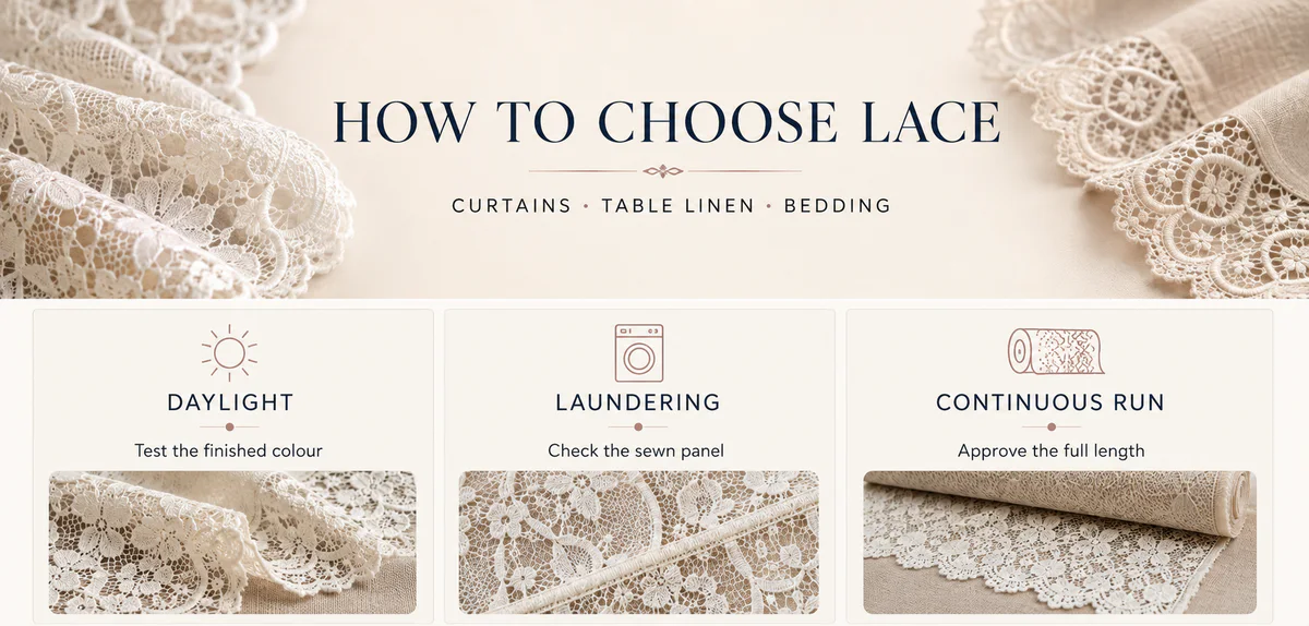 How to Choose Lace for Curtains, Table Linen and Bedding How to Choose Lace for Curtains, Table Linen and Bedding