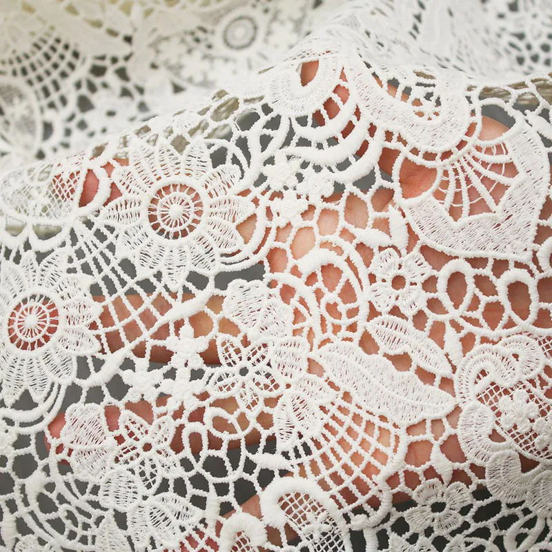 Floral Openwork Lace Fabric DT5355 — detail 2