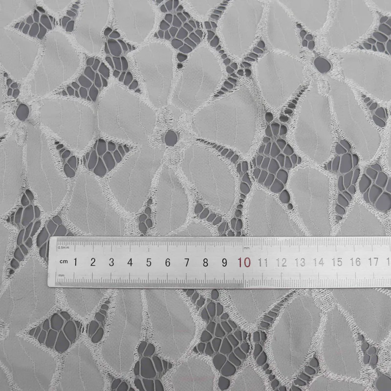 White Large Floral Openwork Lace HY-53208 — detail 7