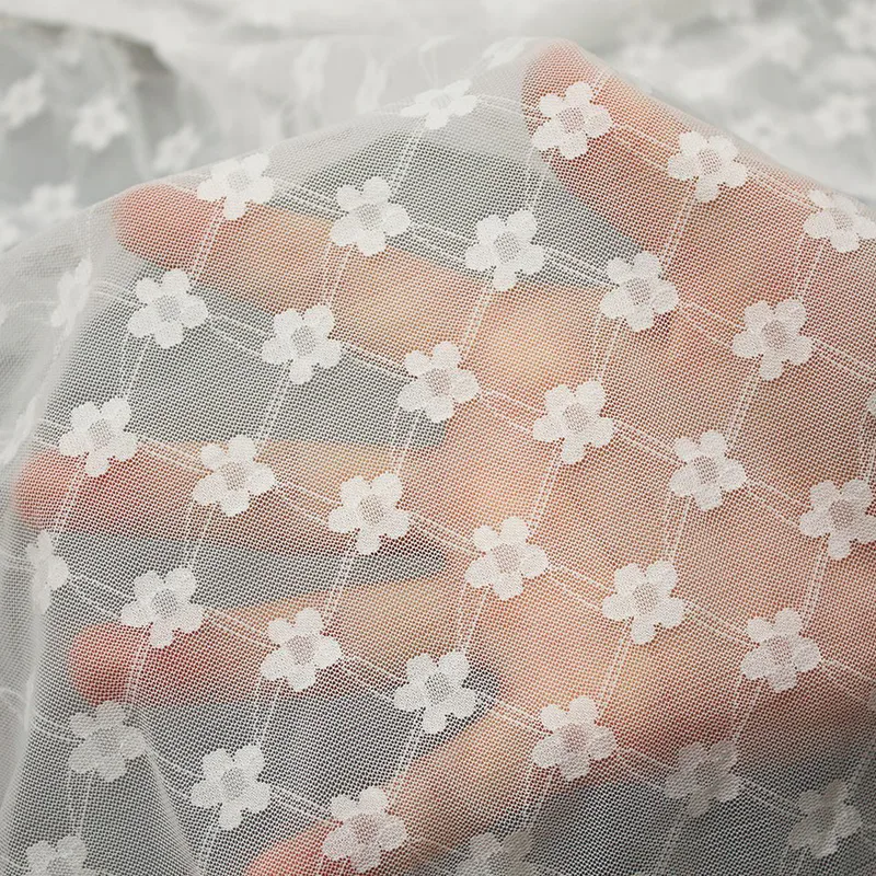 Floral Nylon Spandex Lace Fabric JC1211 — detail 2