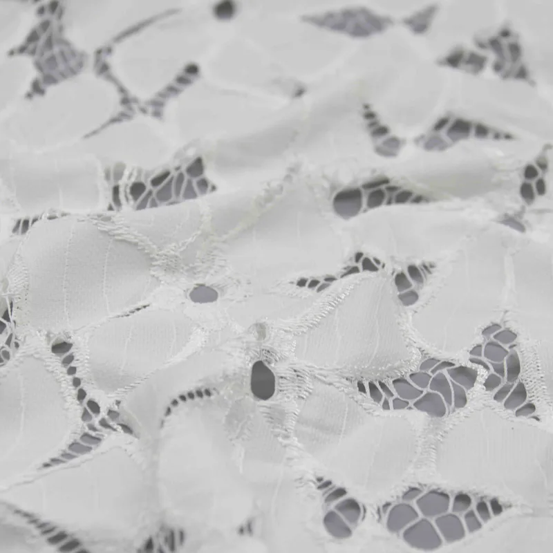 White Large Floral Openwork Lace HY-53208 — detail 3