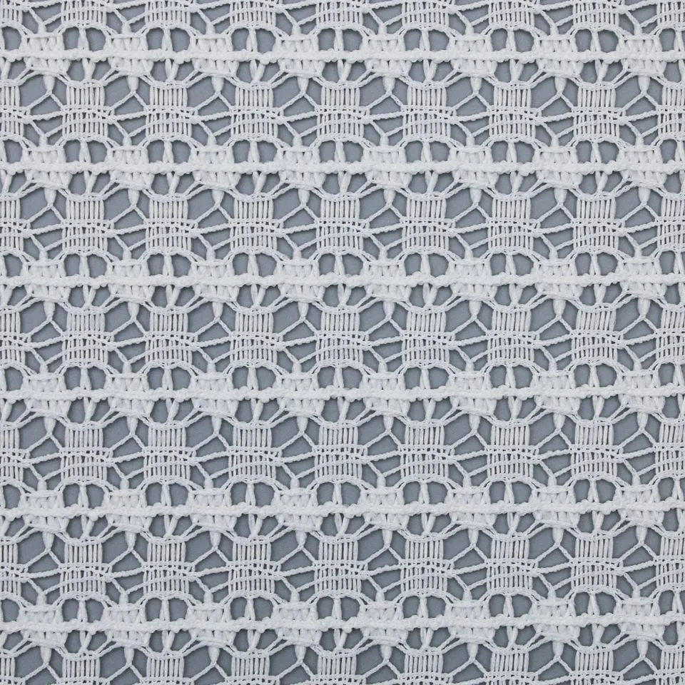 Plaid Crochet Style Net Fabric F2314