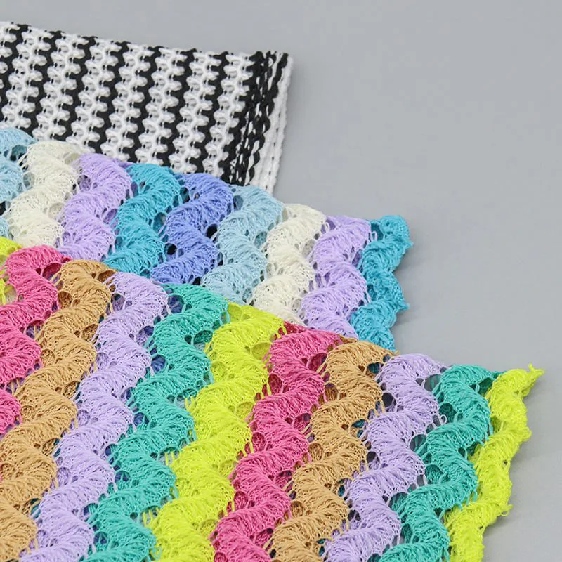 Striped Openwork Fabric Designs CF023 CF024 CF025