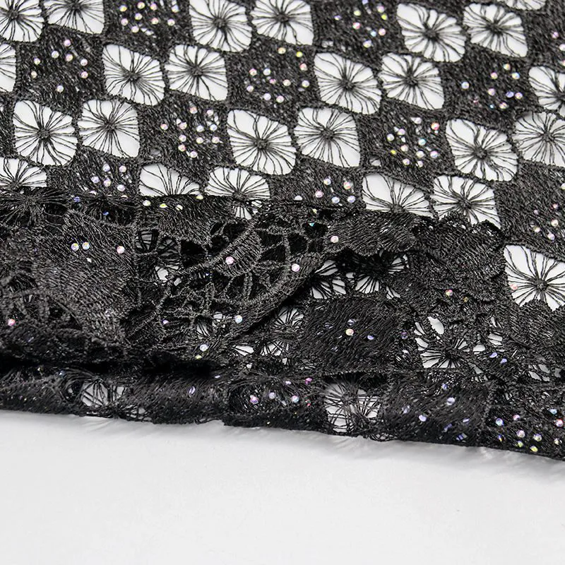 Cotton Embroidered Fabric YJ0006 — detail 3