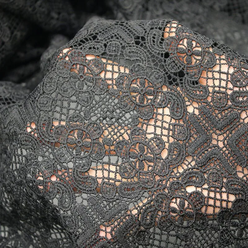 Raised Floral Lace Fabric KS-1192 — detail 5