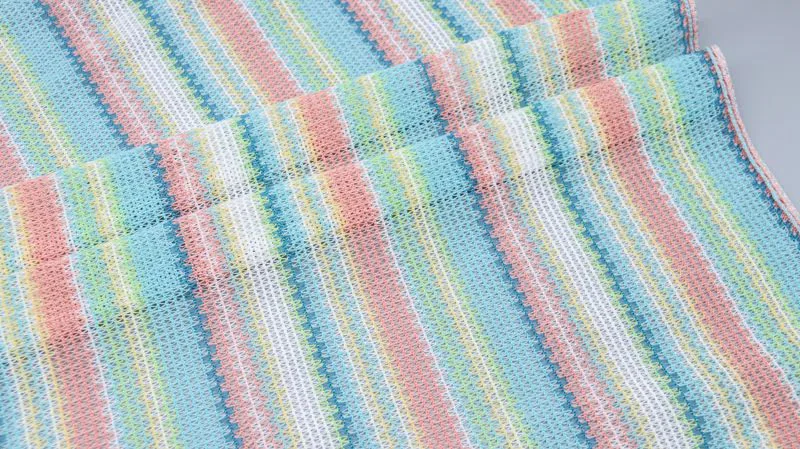Multicolor Striped Openwork Lace CF001 to CF004 — detail 4