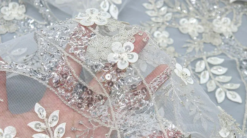 Dimensional Sequin Mesh Fabric ZD003 — detail 2