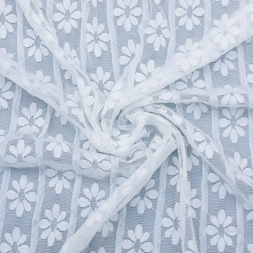Floral Mesh Lace Fabric JC1316