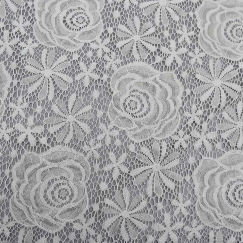 Ivory Rose Lace Fabric HY-01895 — detail 4
