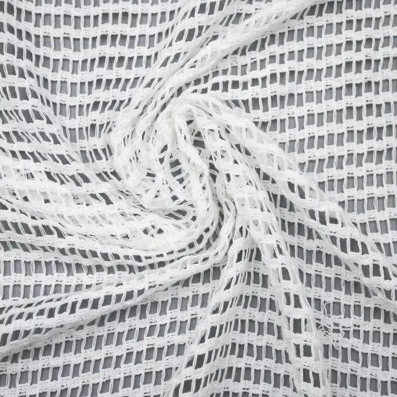 Open Grid Crochet Style Net Lace F2312 — detail 4