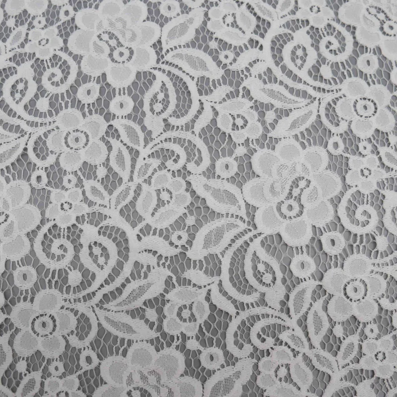 Off White Corded Floral Lace HY-05071-2 — detail 2