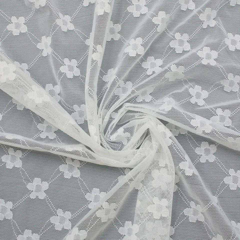 Floral Nylon Spandex Lace Fabric JC1211