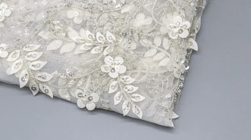 Dimensional Sequin Mesh Fabric ZD003 — detail 4