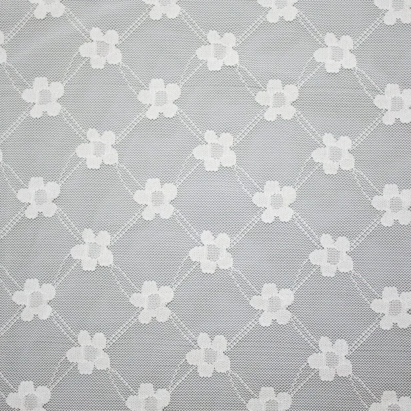White Petal Mesh Lace Fabric JC-1211